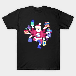 Dancing Pastel Shiva Claus T-Shirt